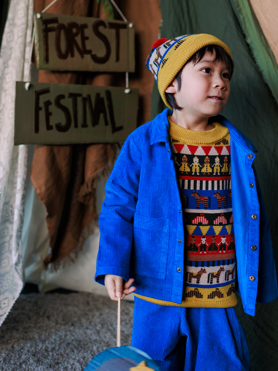 Electric Blue Cord Trousers