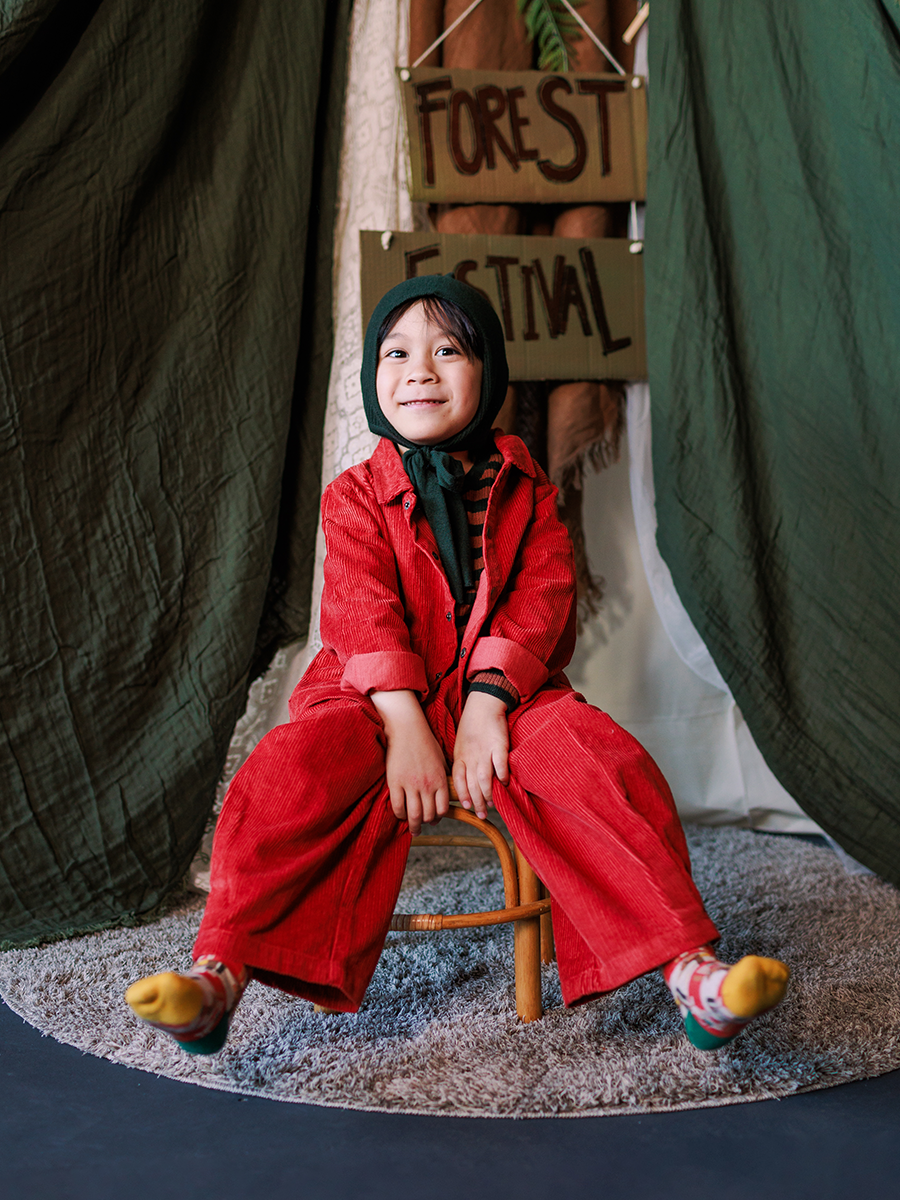 Vermillion Cord Trousers