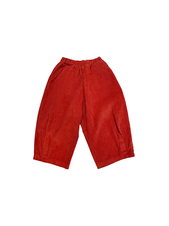 Vermillion Cord Trousers