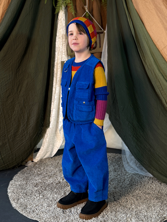 Electric Blue Cord Trousers