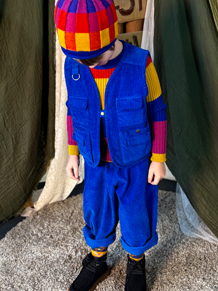 Electric Blue Cord Trousers