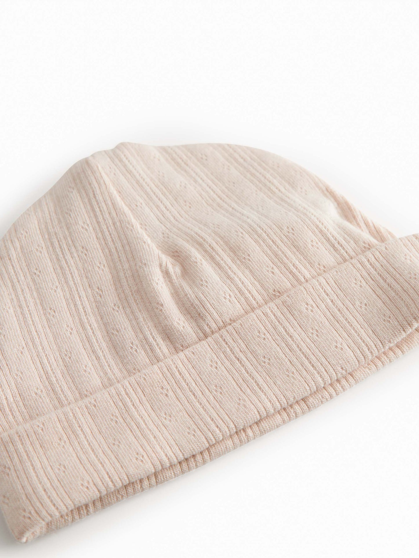 Misty Pink Pointelle Aiko Baby Hat