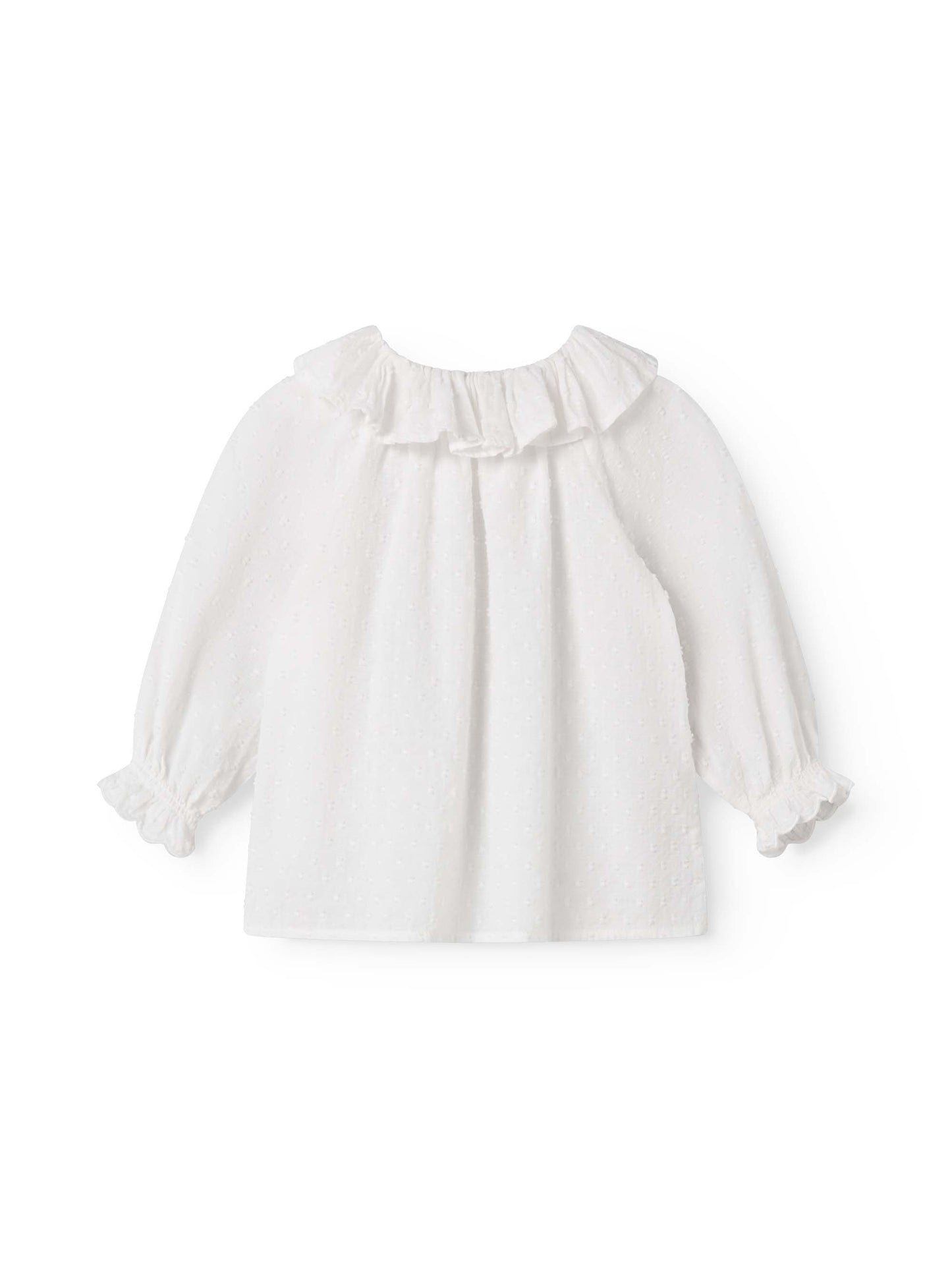 White Dobby Tia Baby Blouse