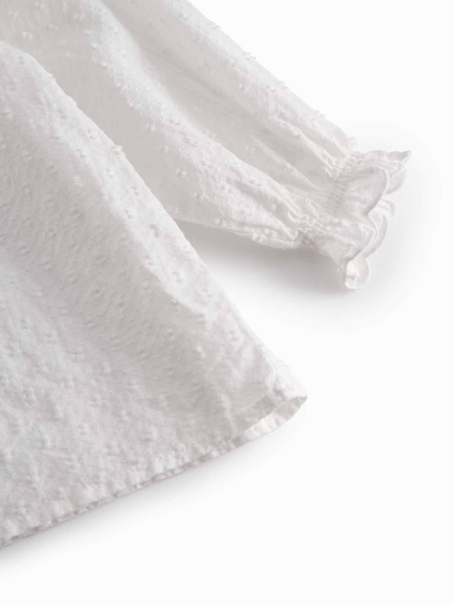 White Dobby Tia Baby Blouse
