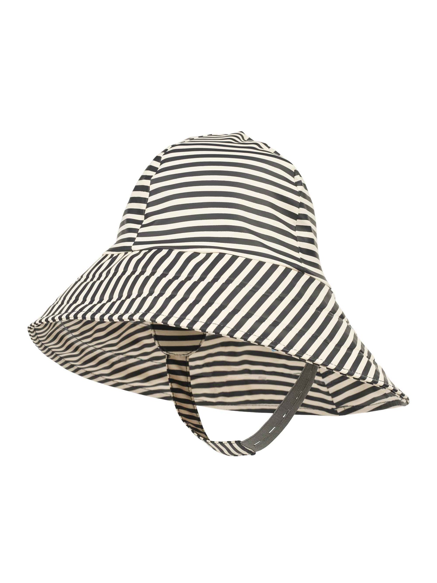 Navy Stripe Rain Hat