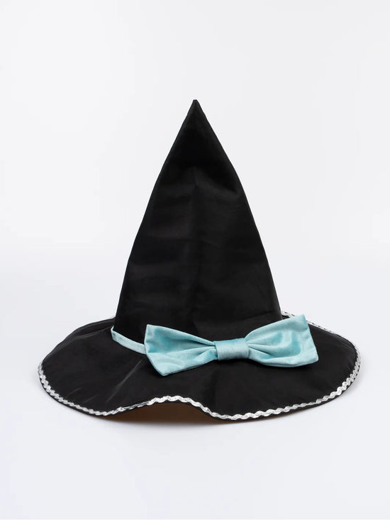Tulle Appliqué Witch Cape, Hat & Wand