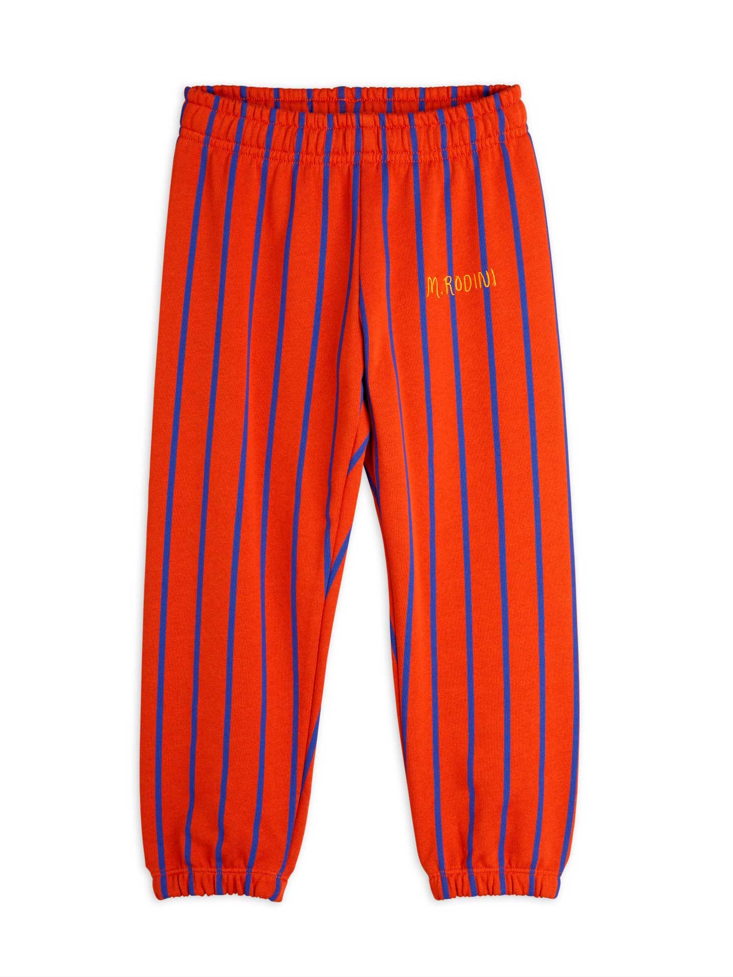 Red Vertical Stripe AOP Sweatpants