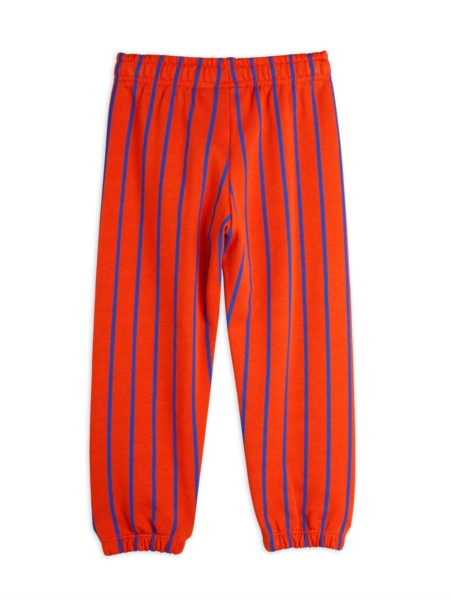 Red Vertical Stripe AOP Sweatpants