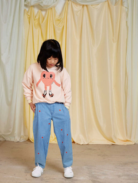 Heart In Shoes Chenille Sweatshirt