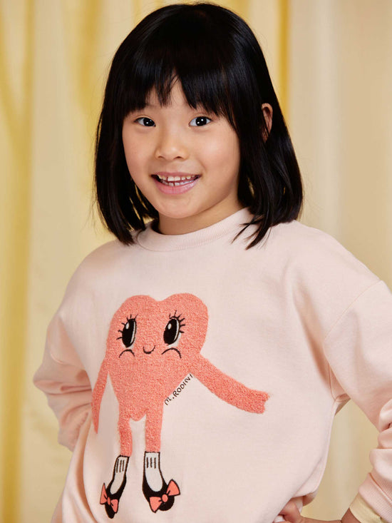 Heart In Shoes Chenille Sweatshirt