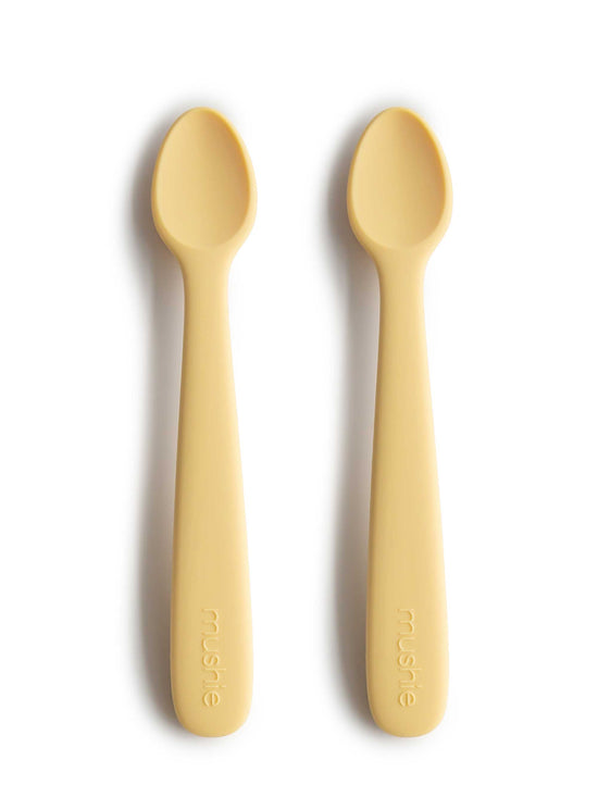 Pale Daffodil Silicone Feeding Spoons