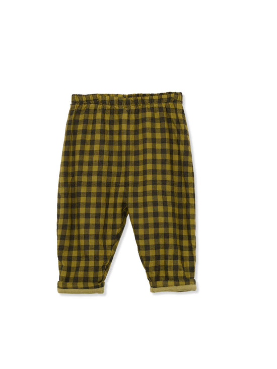 Green Gingham Baby Trousers