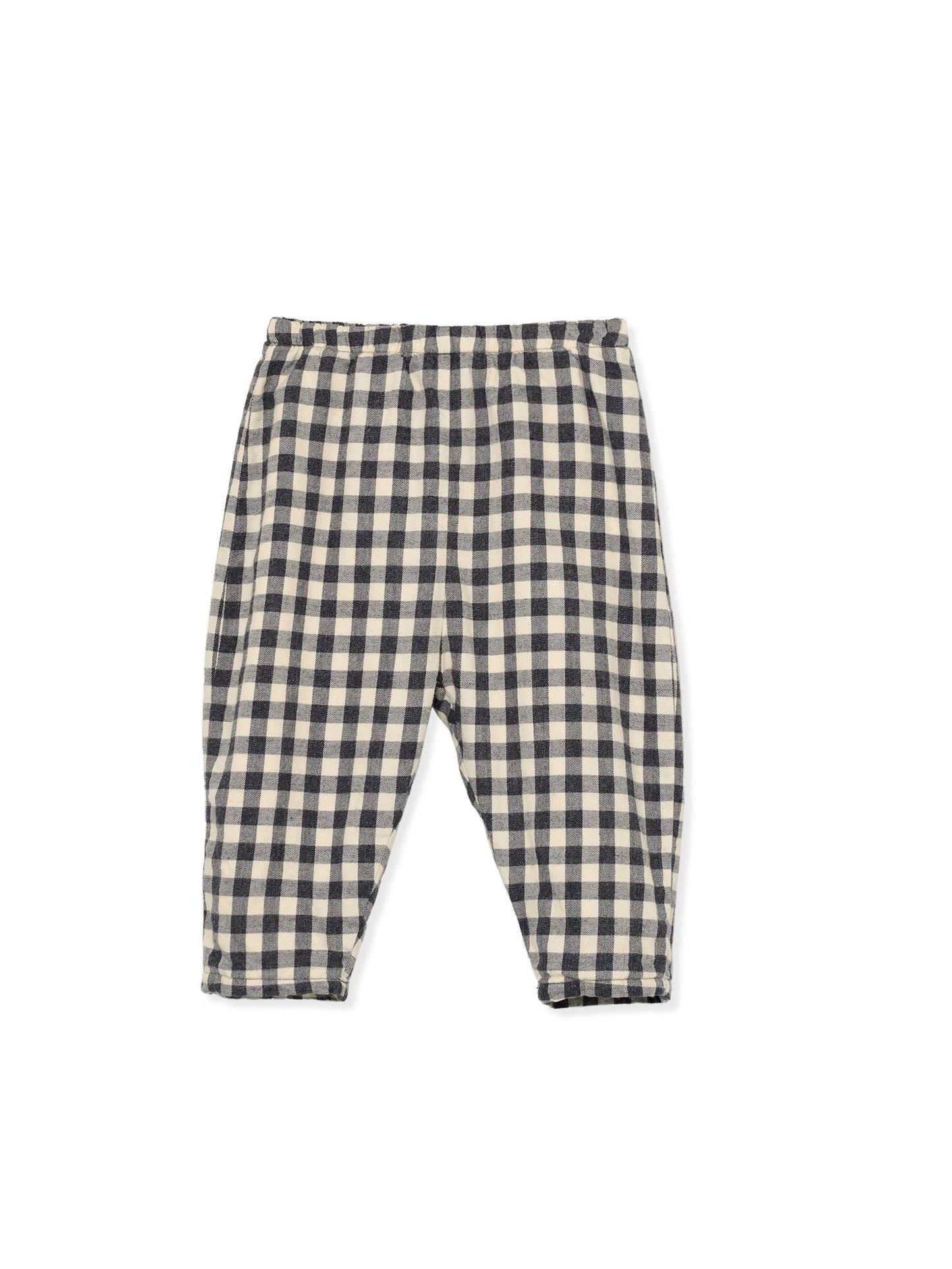 Ivory Gingham Baby Trousers