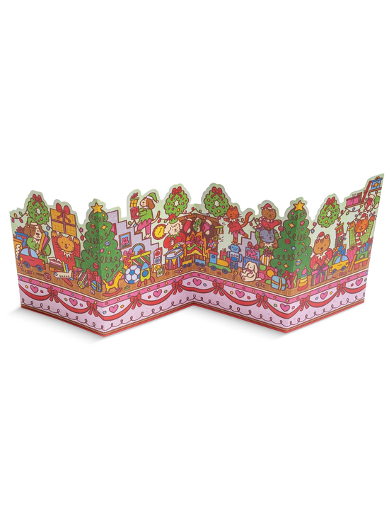 Elves Workshop Fold Out Concertina Christmas Card