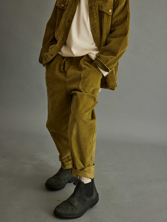 Green Comfort Corduroy Trousers