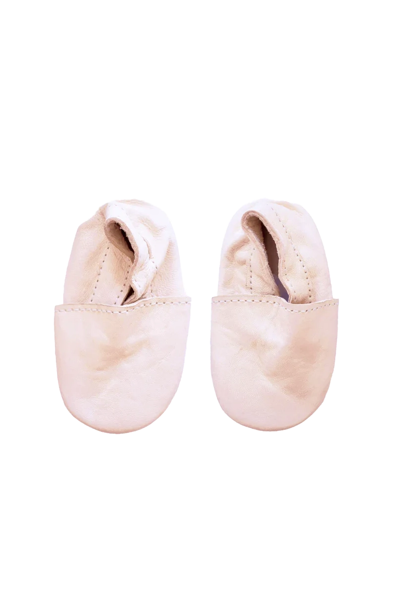 Natural Baby Leather Slipper Shoes