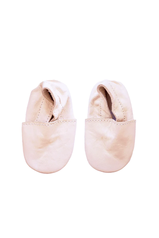 Natural Baby Leather Slipper Shoes