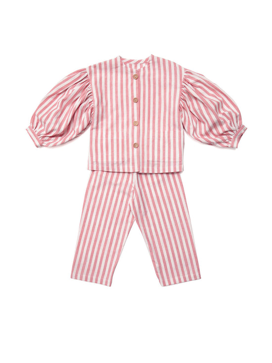 Pink Circus Stripe Farrow Kids Pyjamas