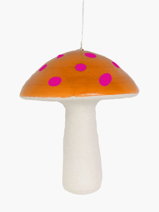 Ochre & Pink Toadstool Decoration