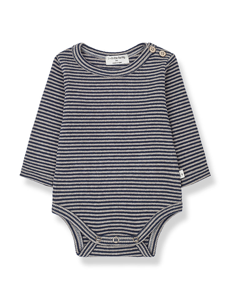 Andrey Navy & Taupe Stripe Body