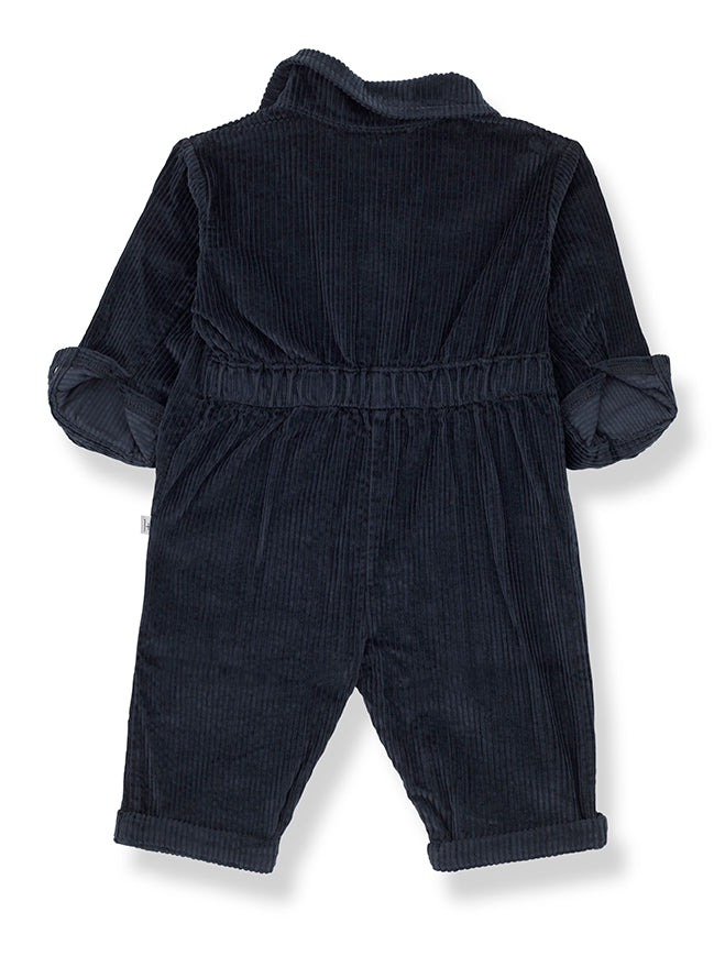 Load image into Gallery viewer, Wim Navy Corduroy Overall
