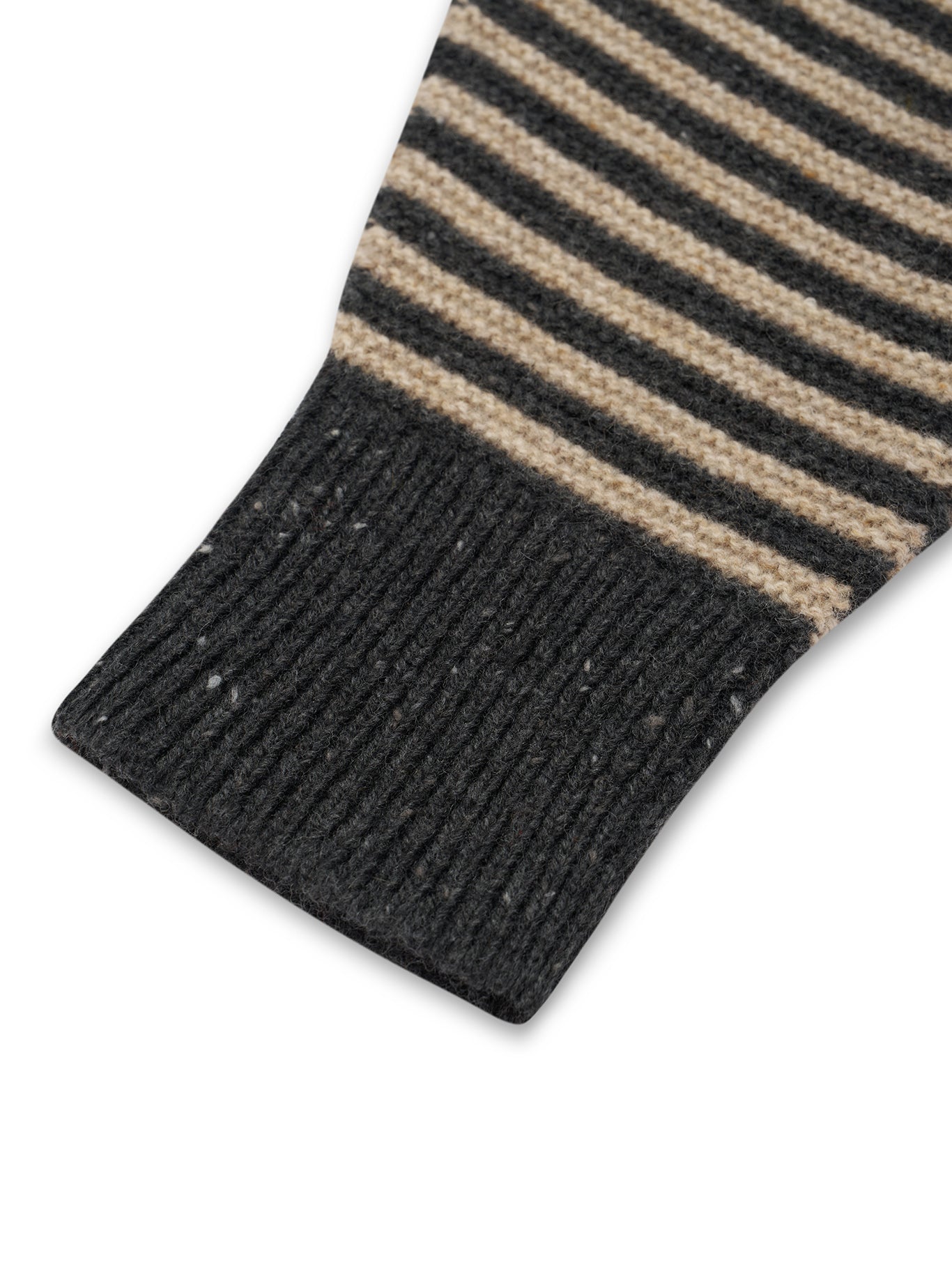 Charcoal Stripes Wool Salopettes
