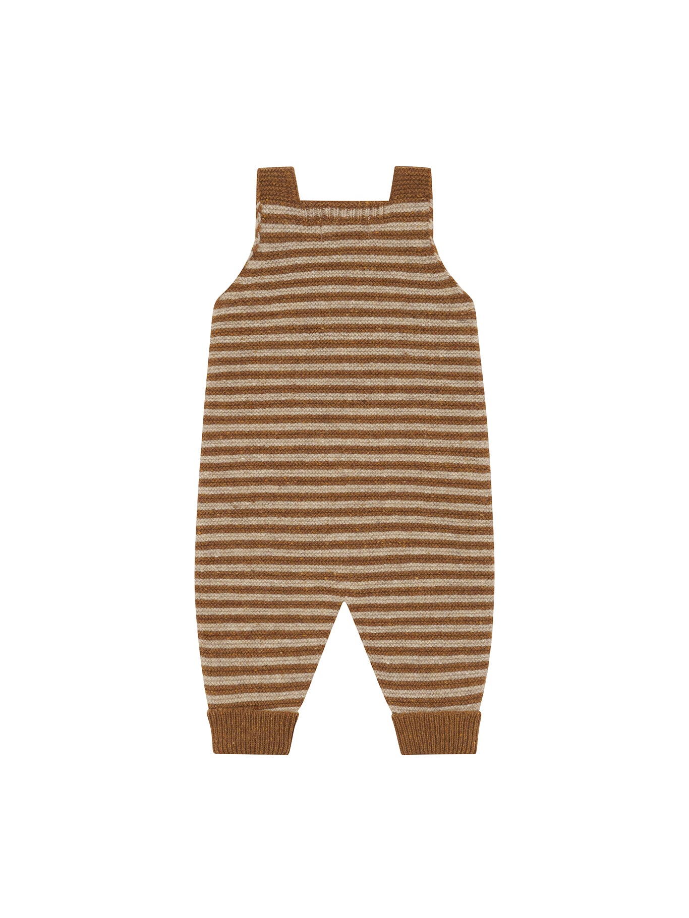 Chestnut Stripes Wool Salopettes