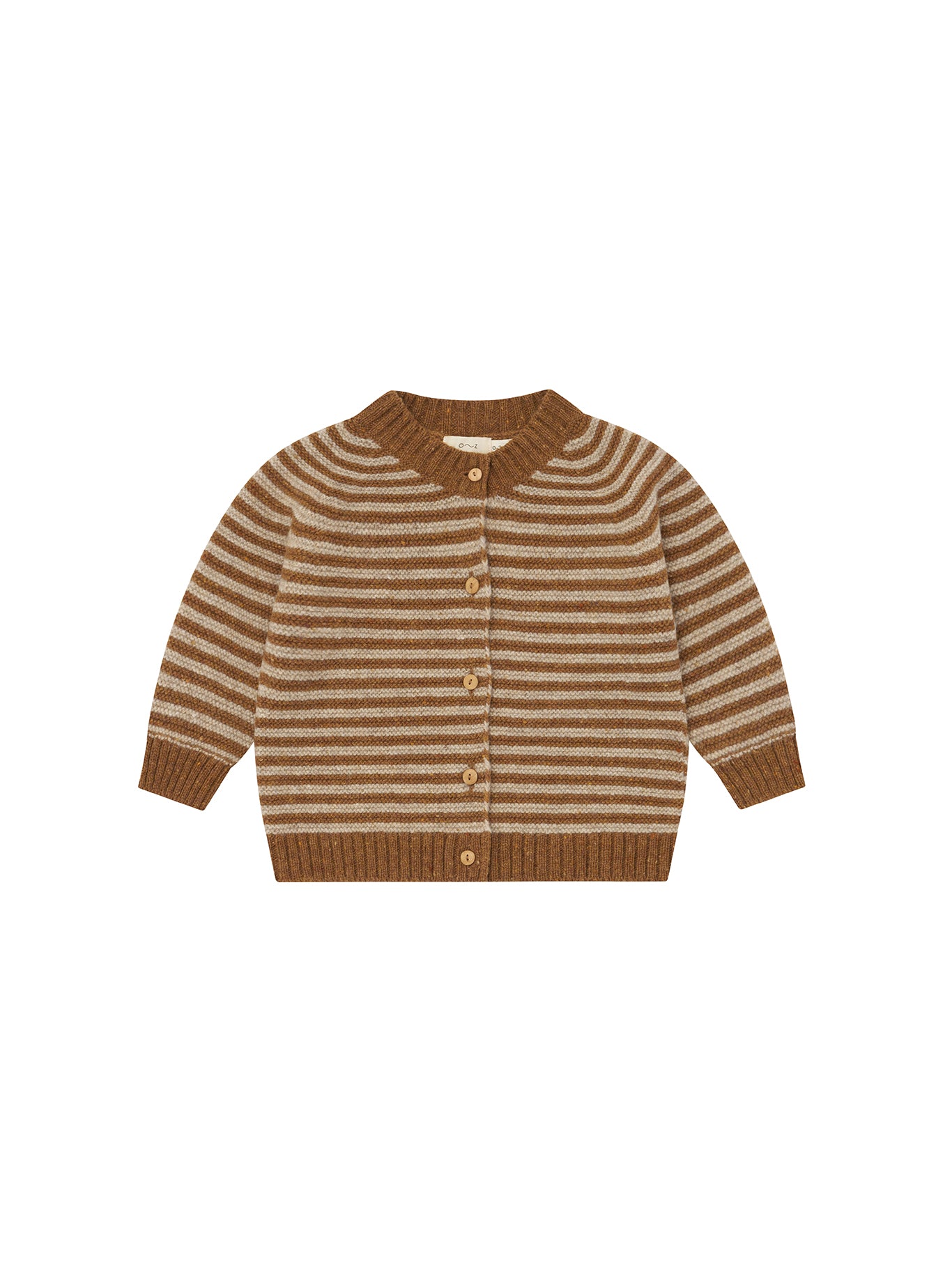 Chestnut Stripes Wool Cardigan