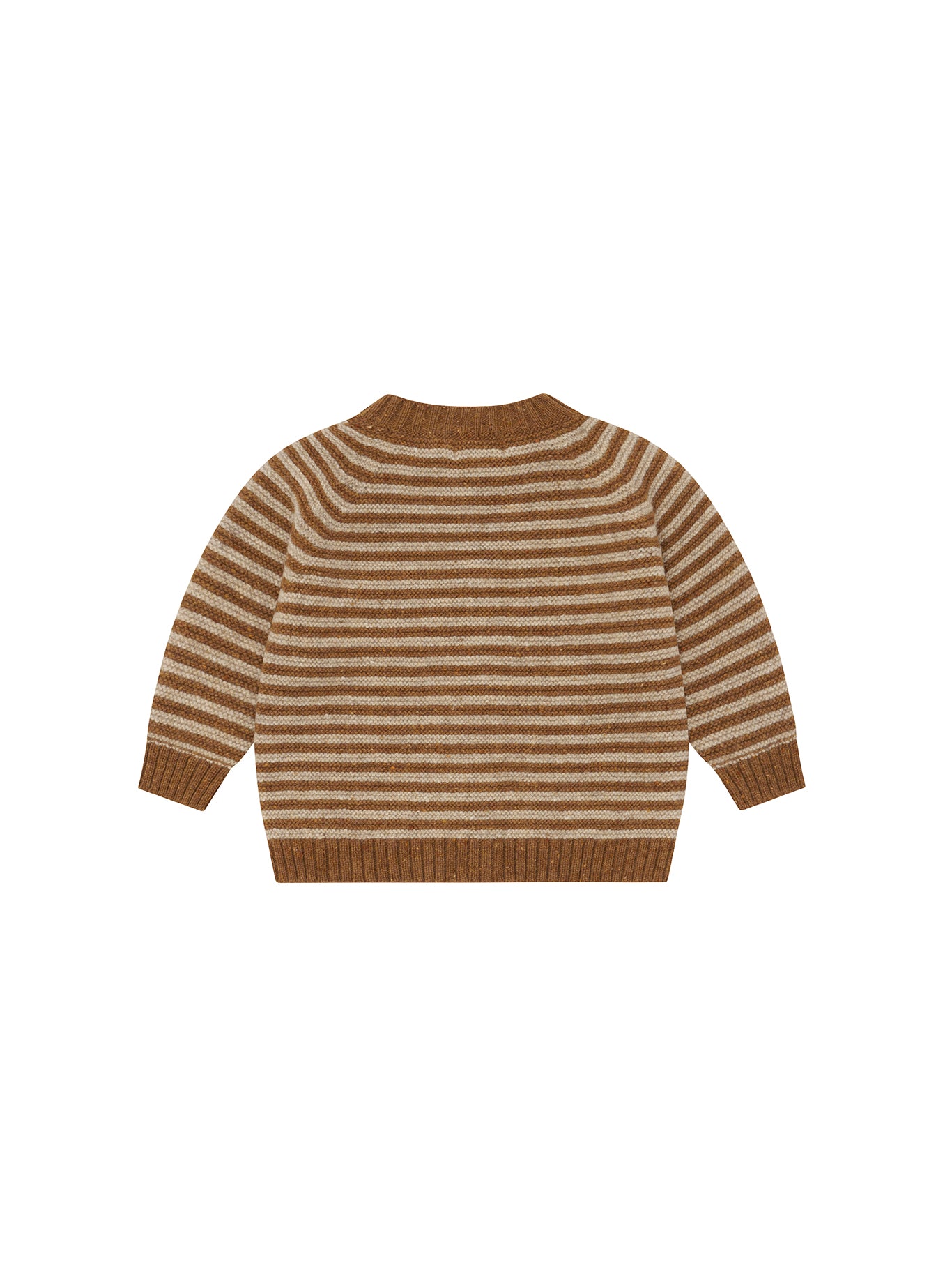 Chestnut Stripes Wool Cardigan