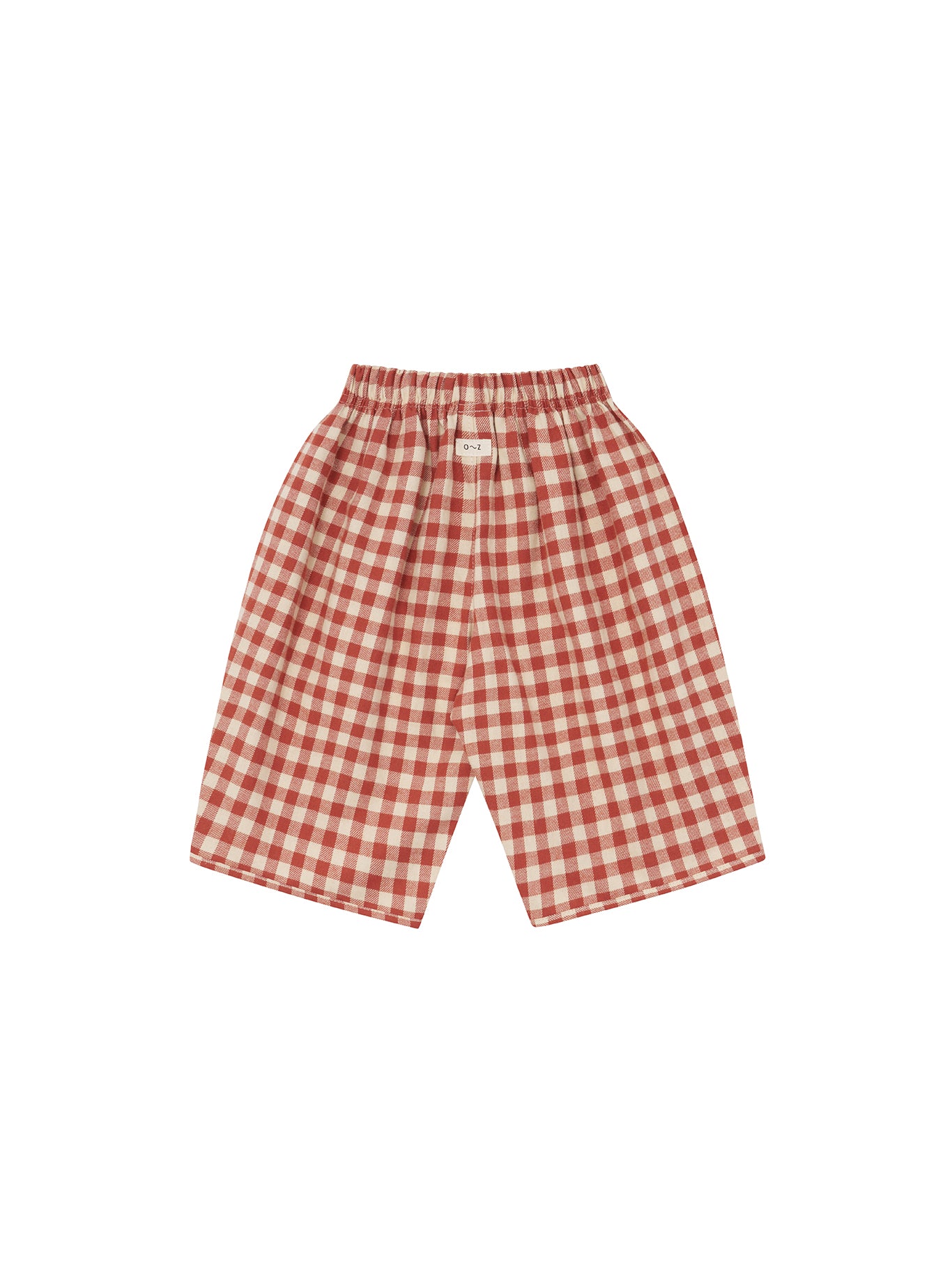 Paprika Gingham Barrel Pants