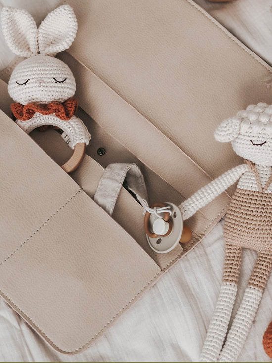 Terracotta Bunny Rattle with Bell