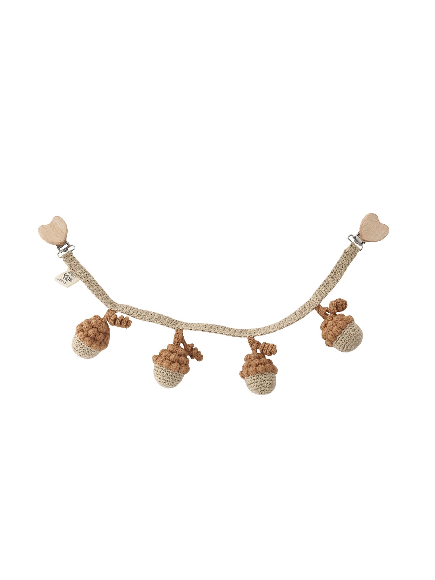 Caramel Acorn Pram Chain