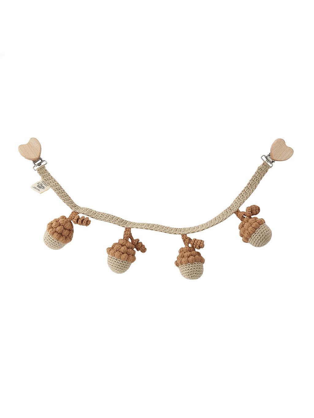 Caramel Acorn Pram Chain