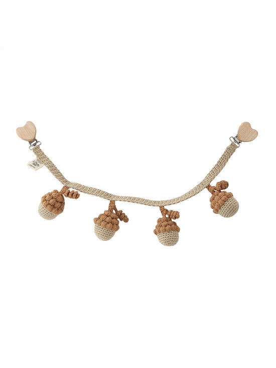 Caramel Acorn Pram Chain