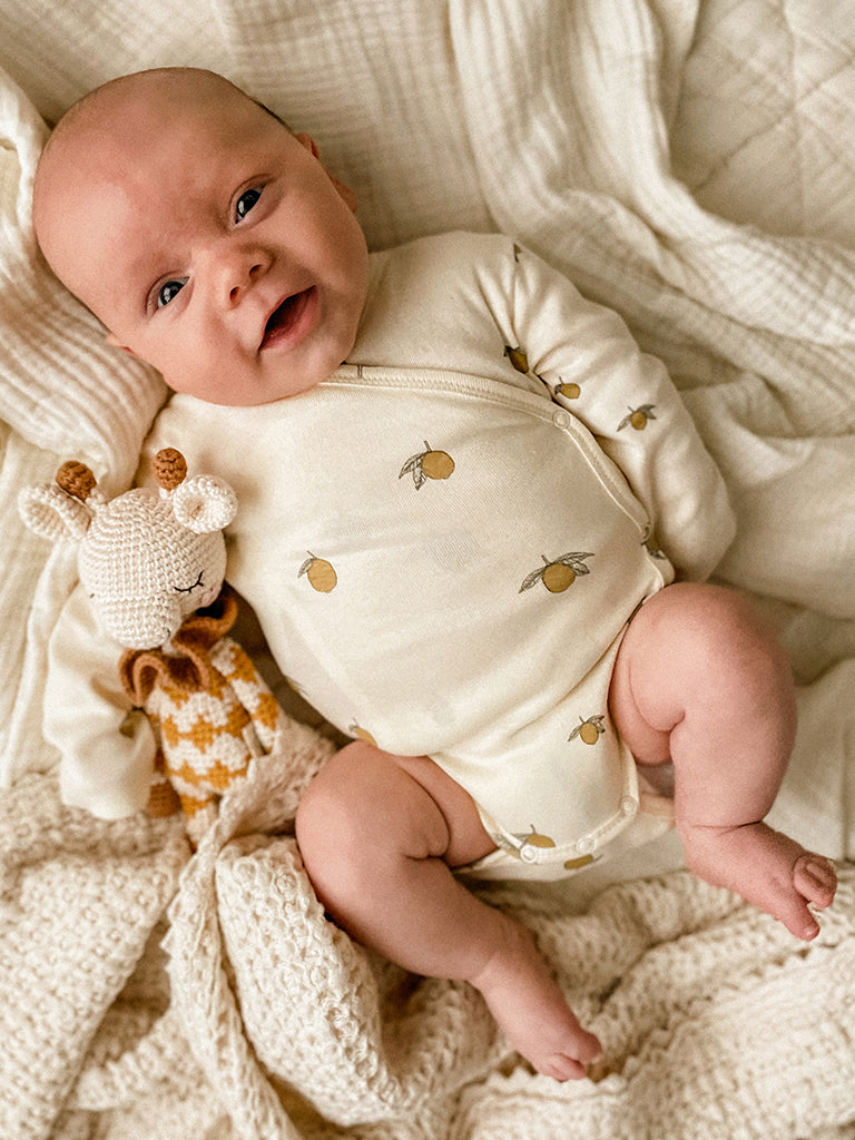 Goldie Giraffe in Ochre Overall