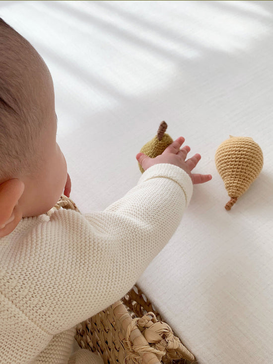 Pear Rattle with Bell