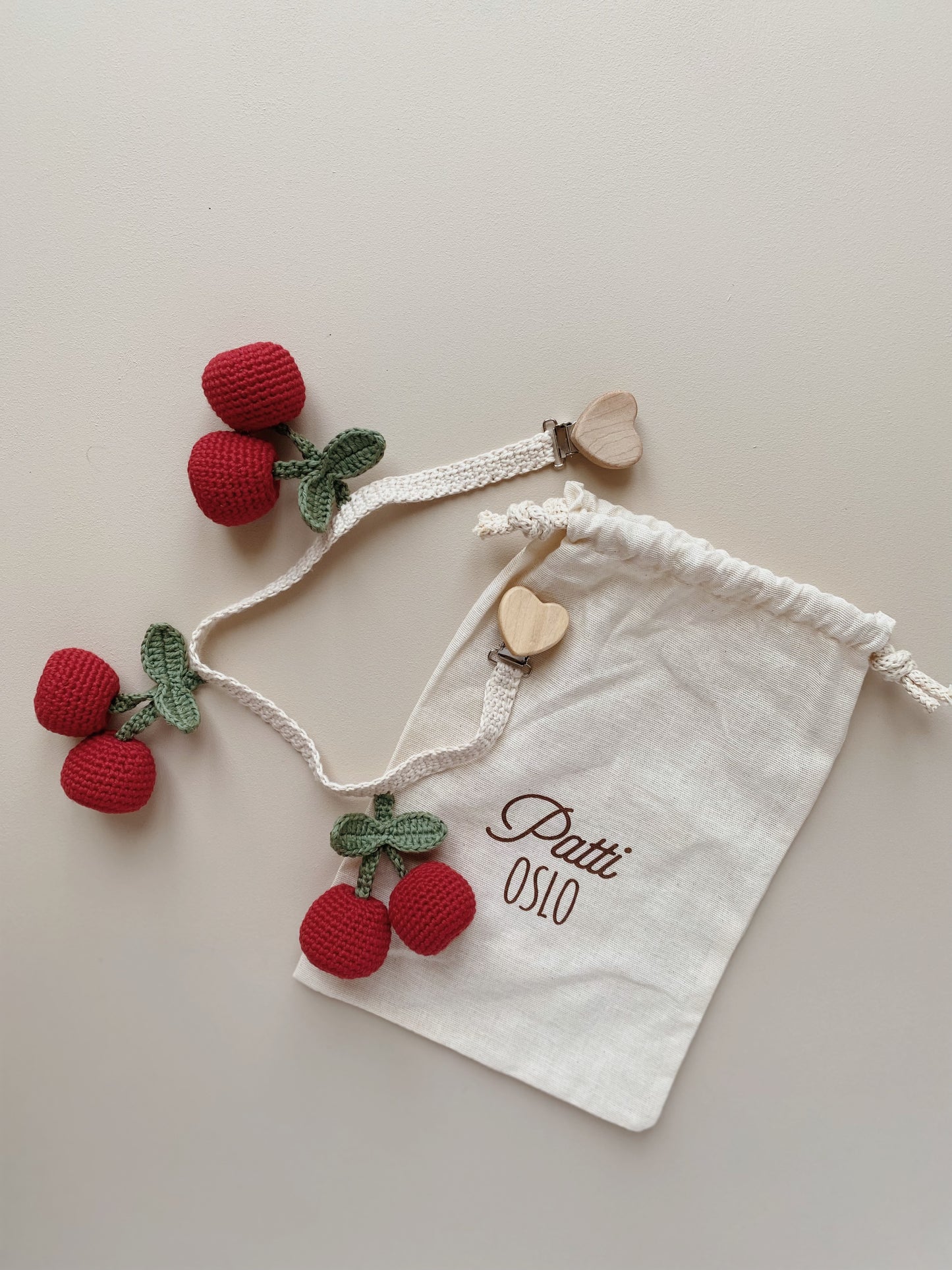 Cherry Pram Chain with Bell