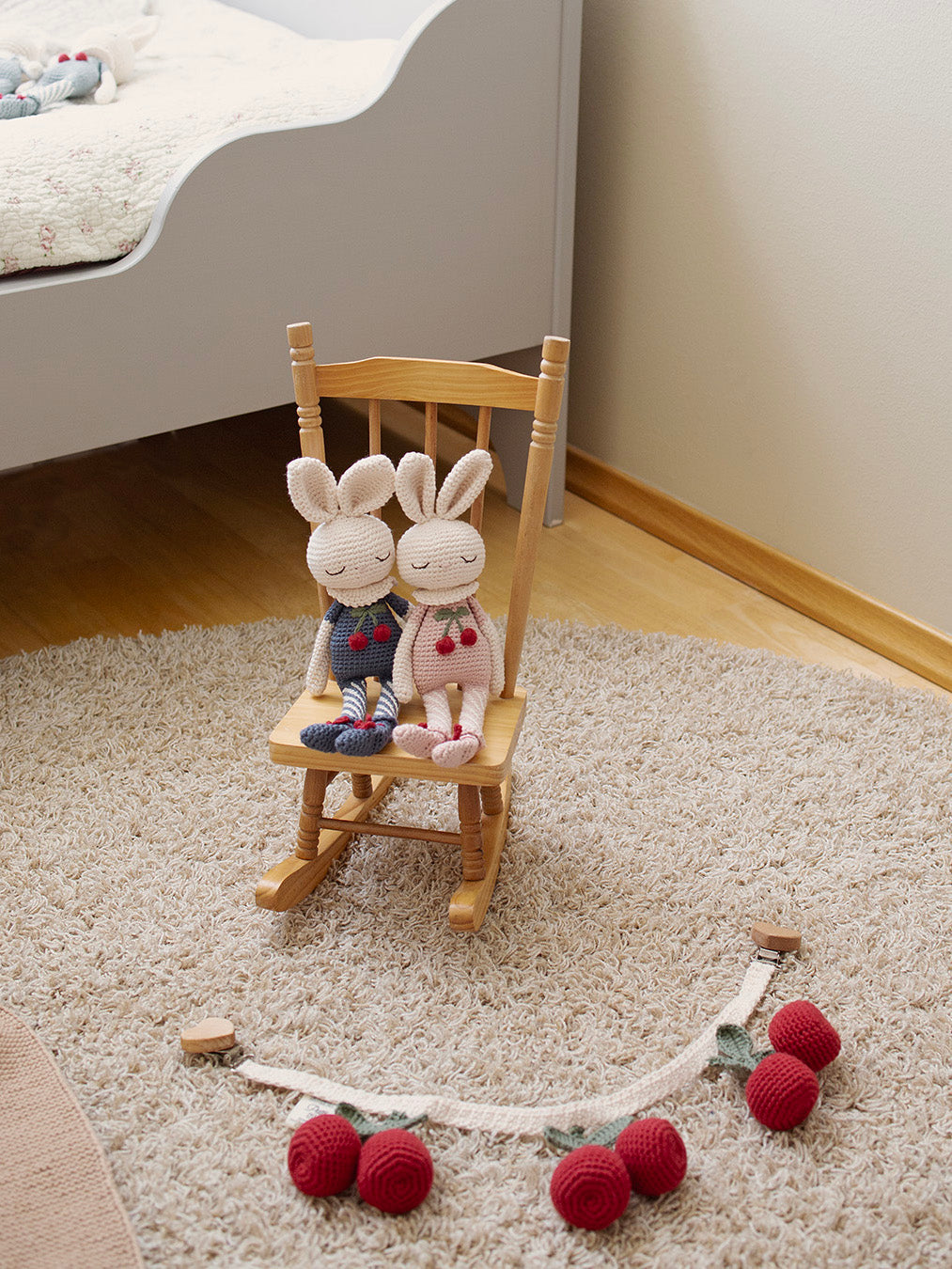 Cherry Pram Chain with Bell