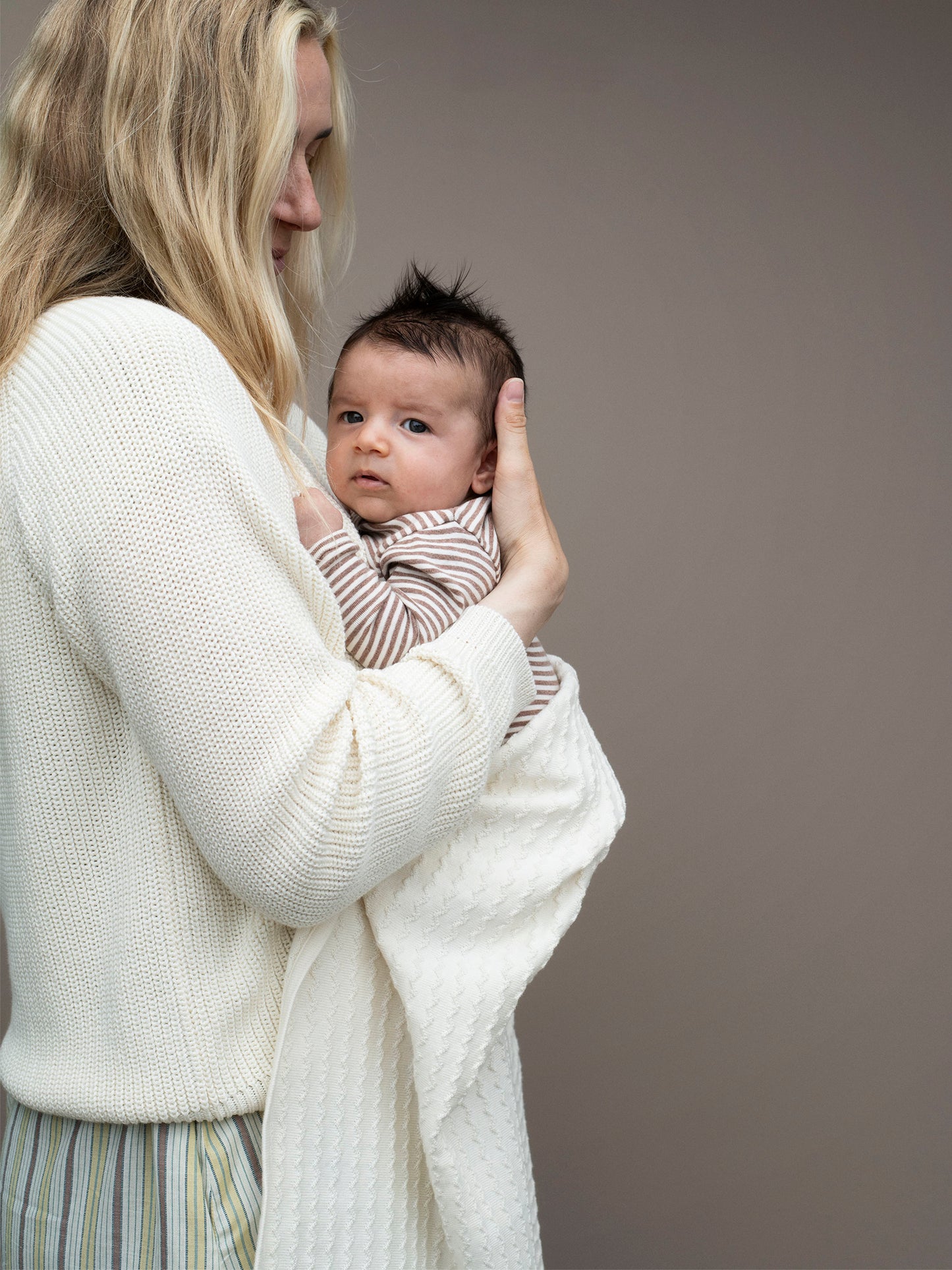 Acorn Stripe Sleepsuit