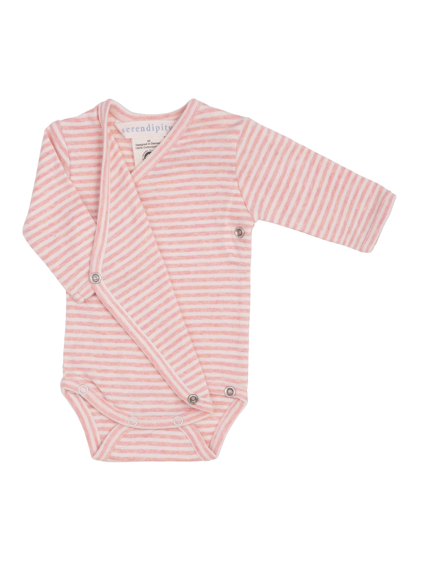 Coral Stripe Wrap Body