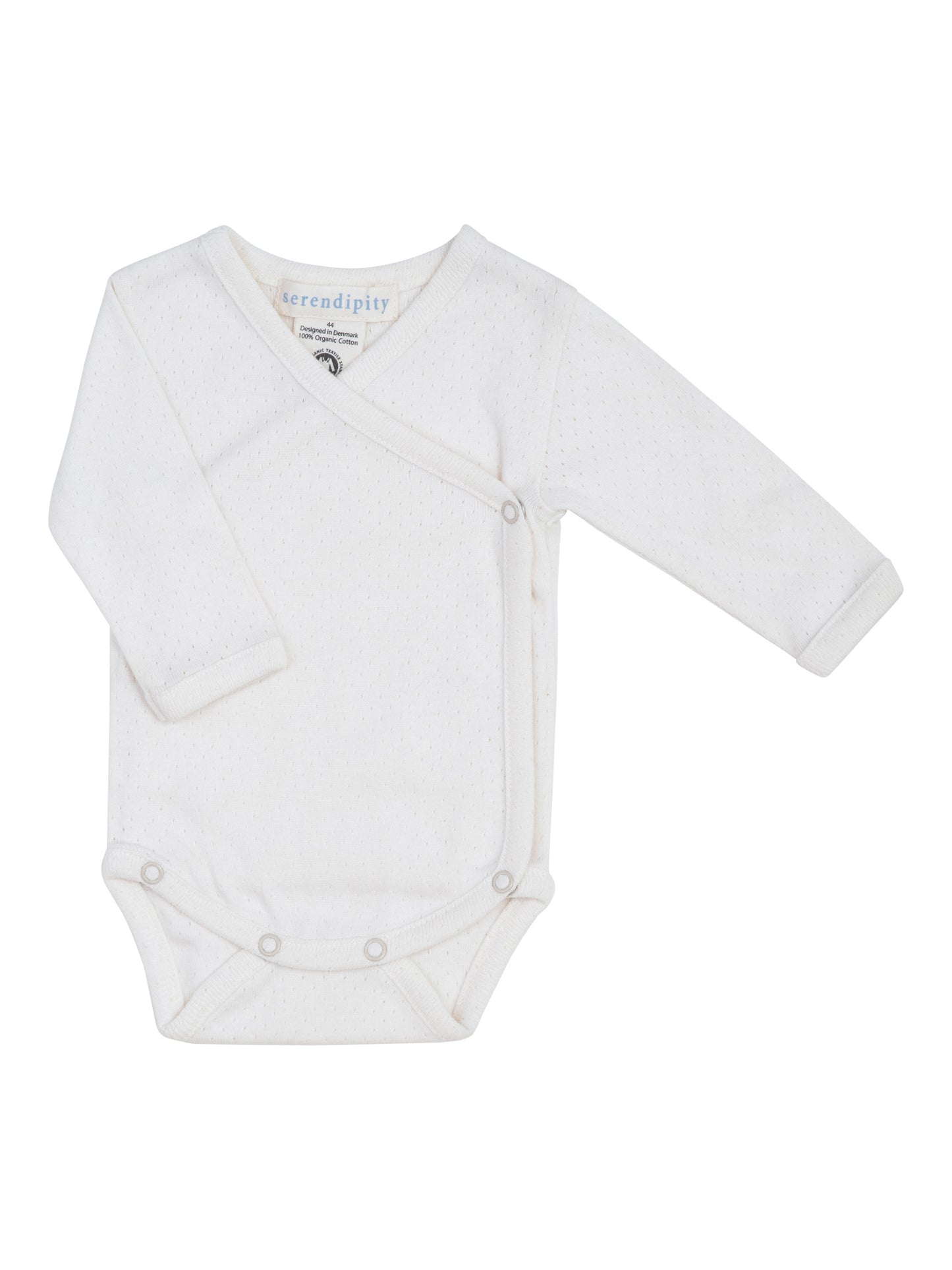 Off White Pointelle Wrap Body