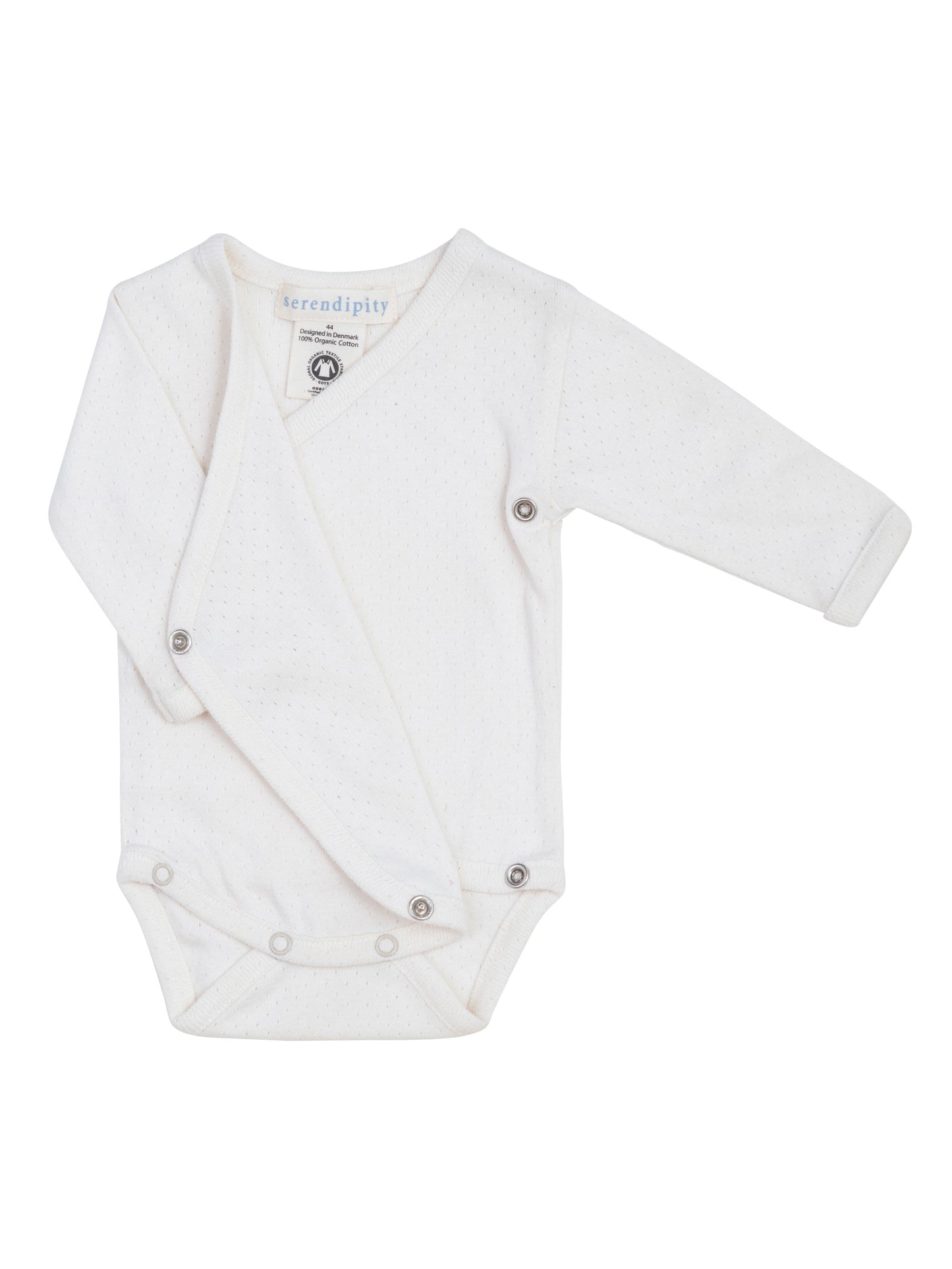 Off White Pointelle Wrap Body