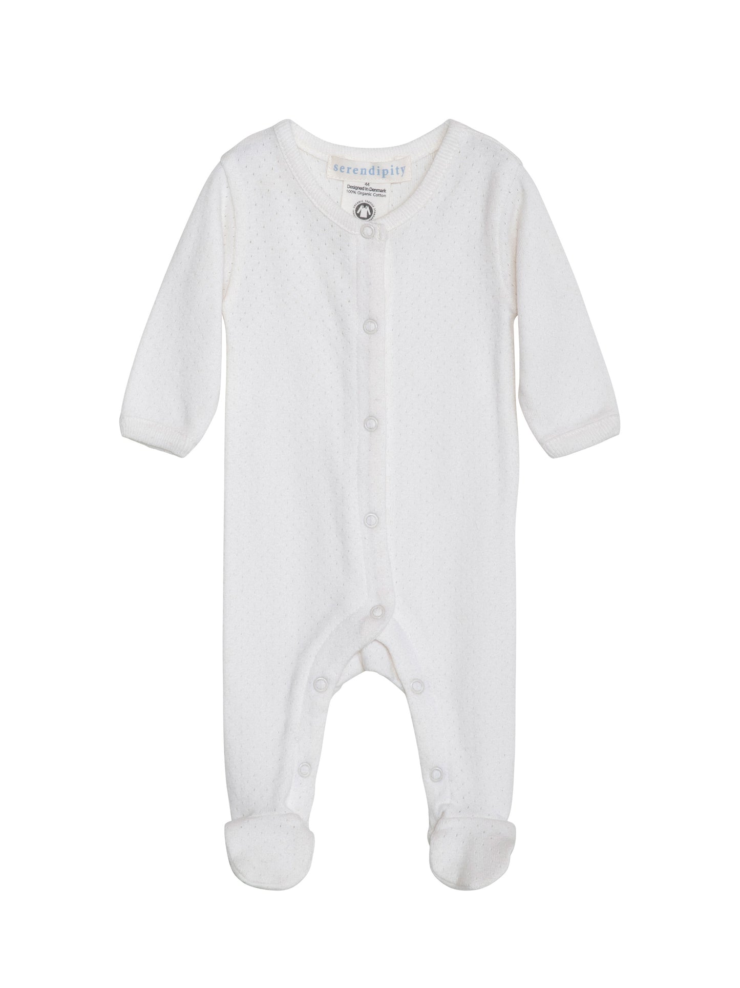 Off White Pointelle Sleepsuit
