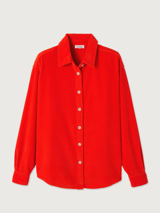 Strawberry Jumbo Cord Padow Overshirt