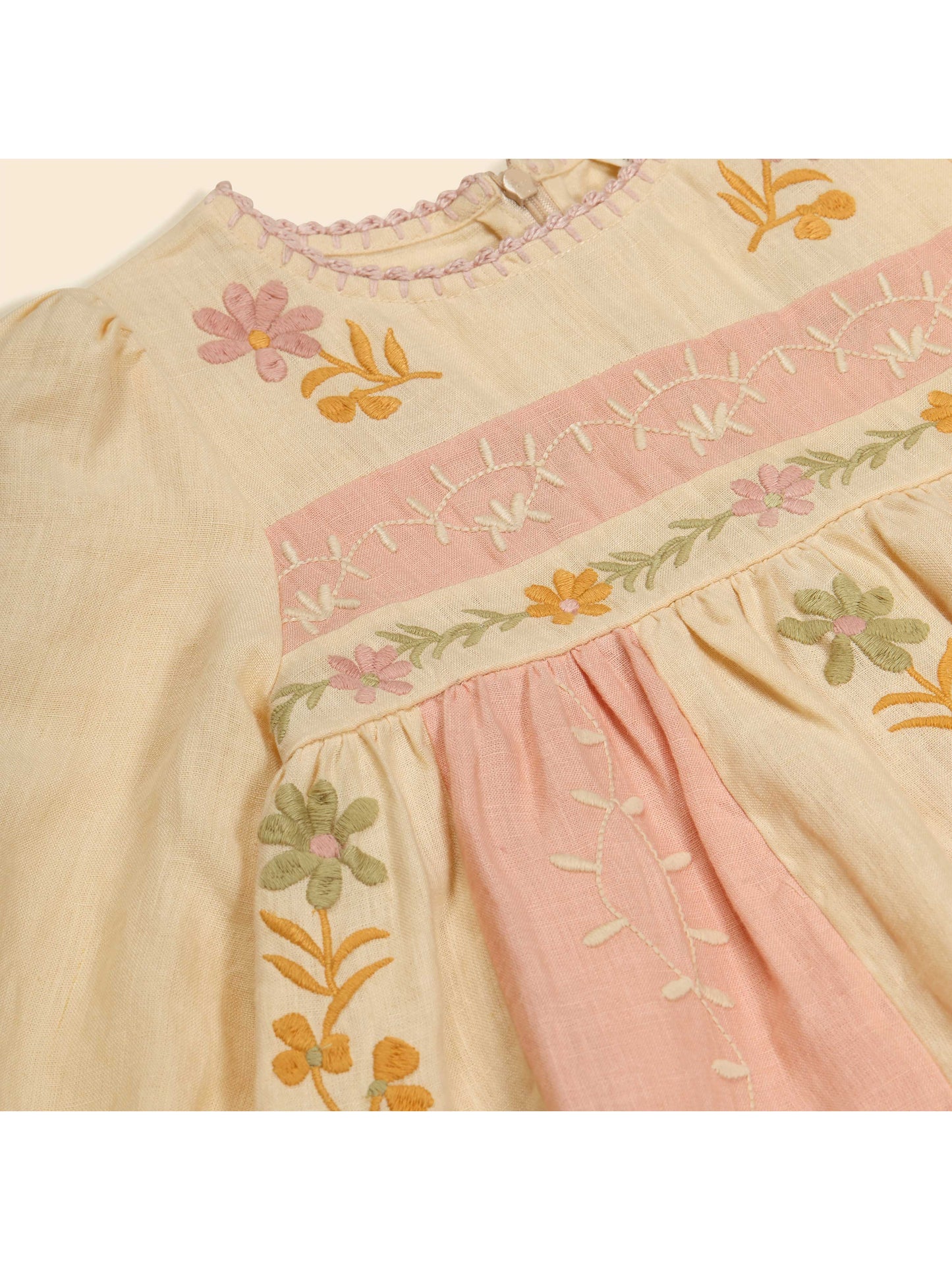 Pascale Dress - Cashew/Ribbon Pink