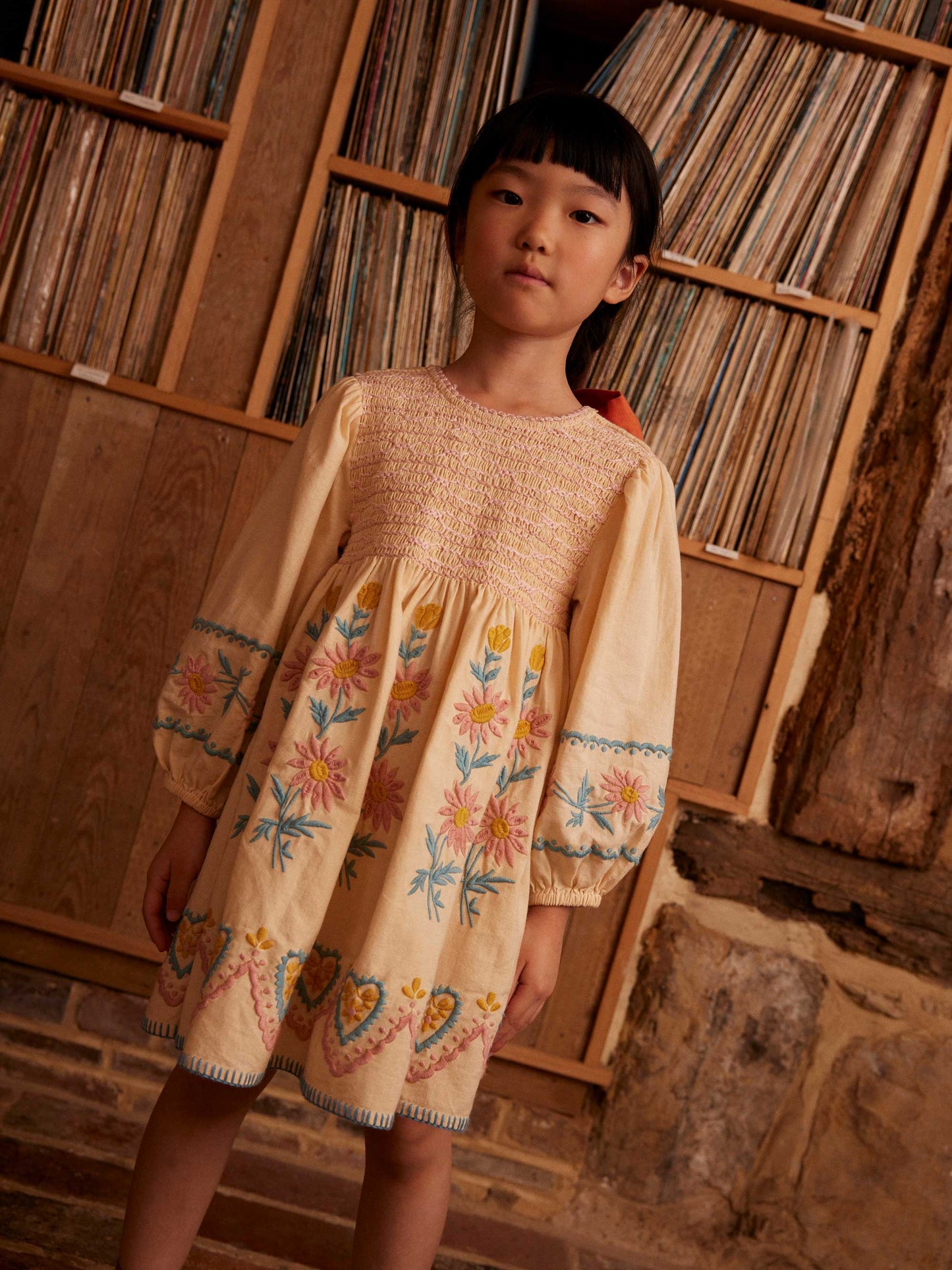 Penny Smock Dress - Cashew