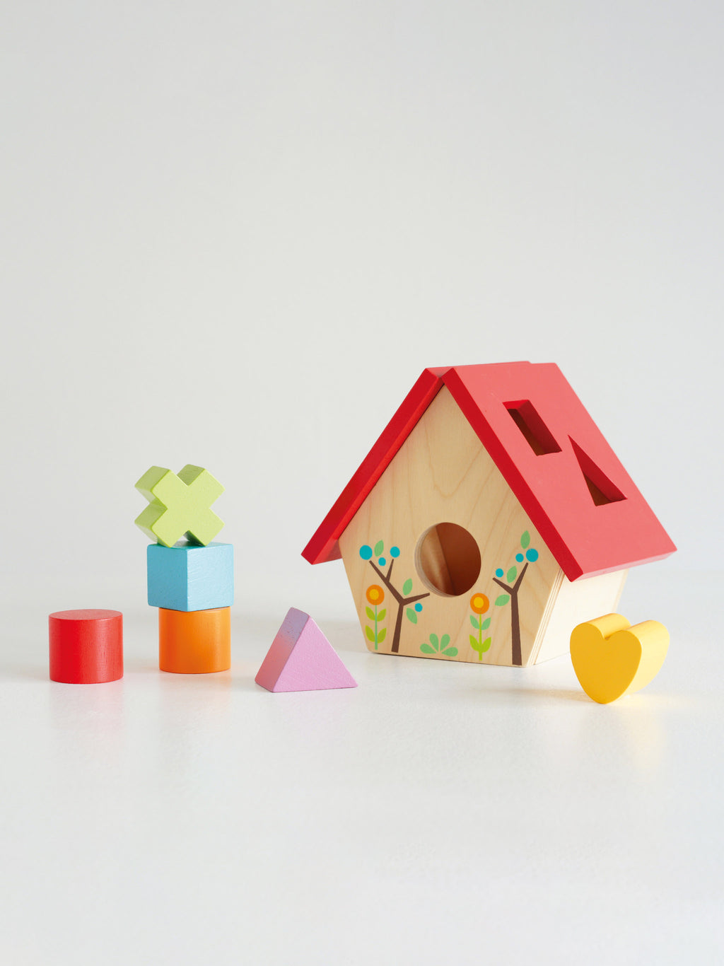 Woodland Bird House Shape Sorter – Luna Curious