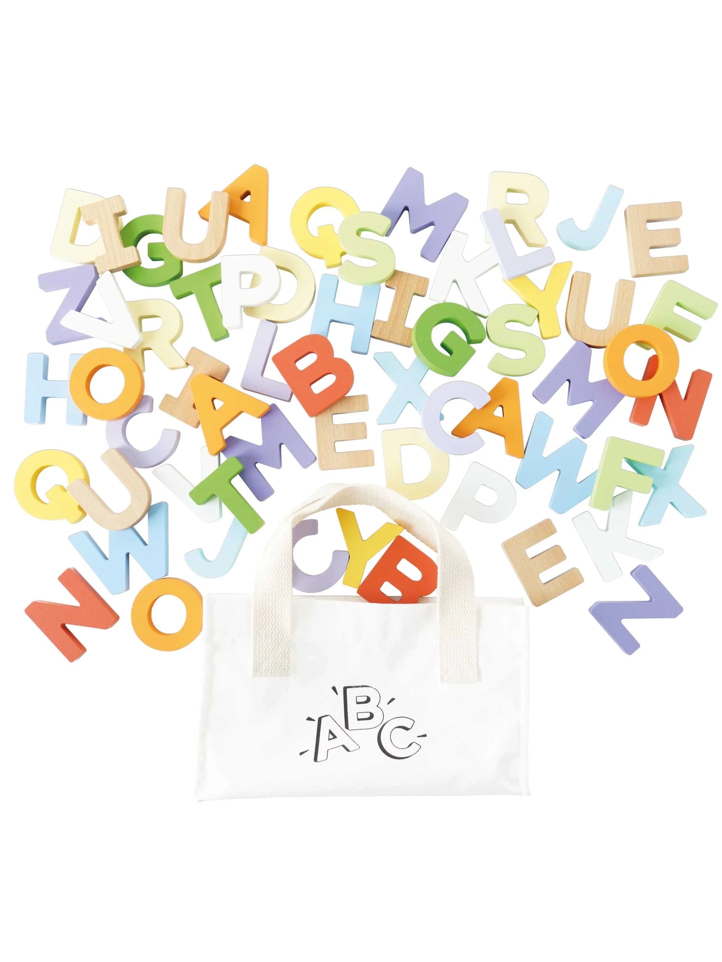 Wooden Alphabet Set & Bag