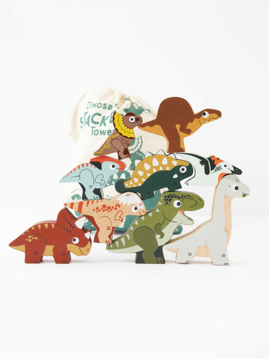 Jurassic Stacking Dinosaurs & Bag