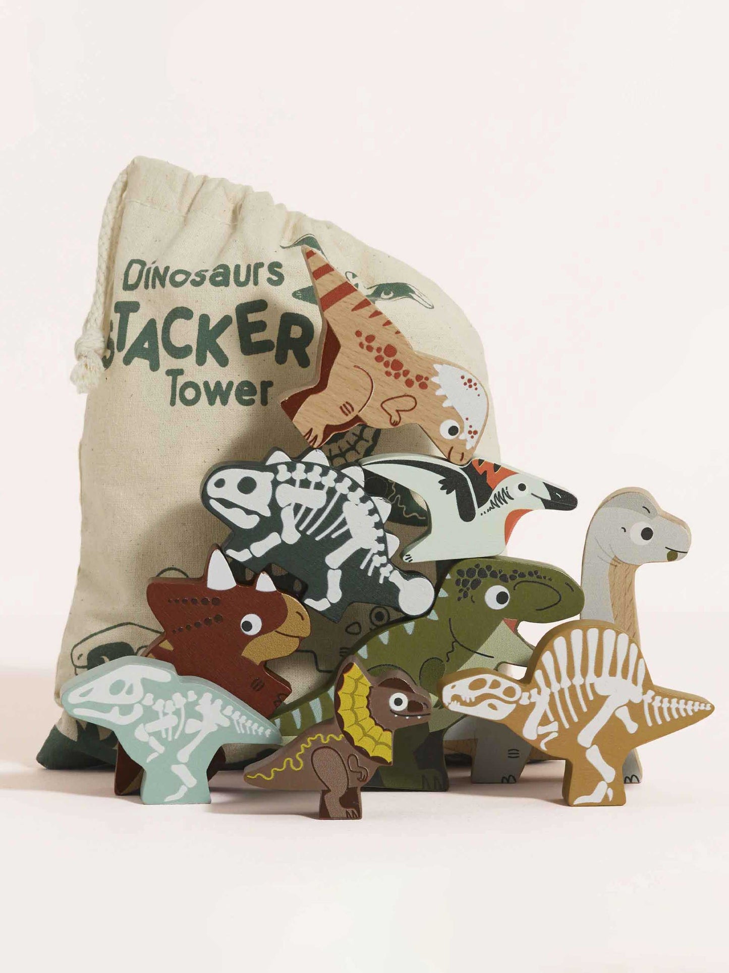 Jurassic Stacking Dinosaurs & Bag